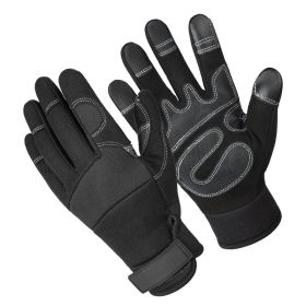 Climbing Tactical Full Finger Combat Riding Touch Screen Gloves Outdoor Roping Work Rocks Parkour Carabiners Rigging Grip (Color: GRAY, Gloves Size: M)