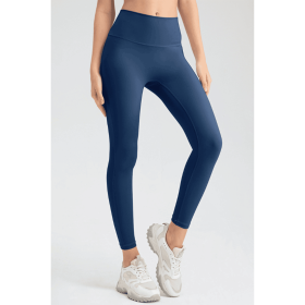 JupiterGear High-Waisted Classic Leggings (Color: Dark Blue, size: XL)